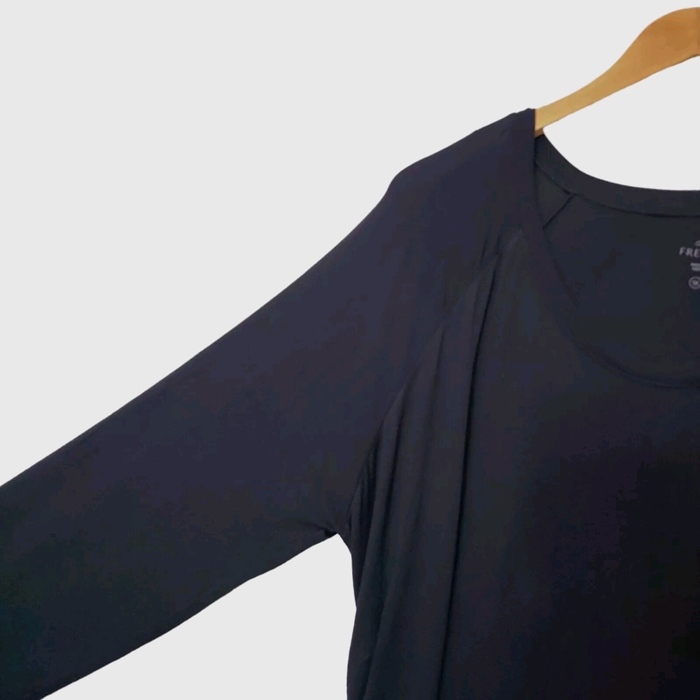 Free Fly Top Women's Long Sleeve Ruched Drawstring Athleisure Workout Gym Sz 1X - Picture 4 of 8